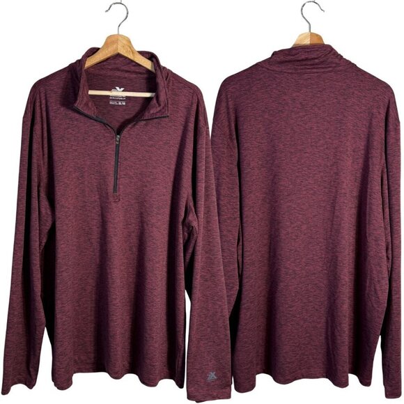 ZeroXposur Other - ZeroXposur 1/4 Zip Pullover Jacket Men's XXL Maroon Quick Dry Performance Wear